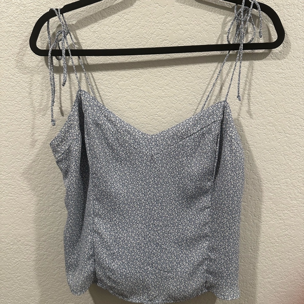 Abercrombie & Fitch Blue Smocked Camisole